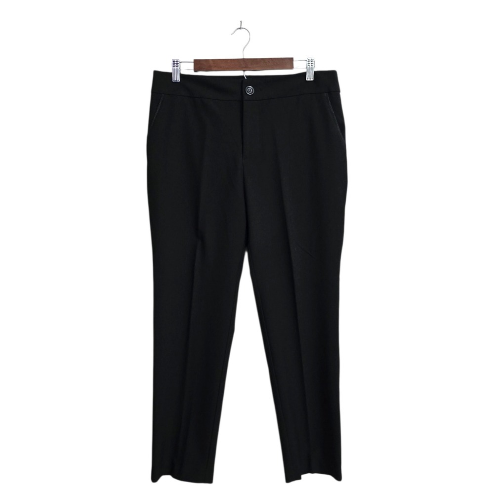 Karen Kane High Waist Tapered Leg Ankle Pants In Black Sz 12